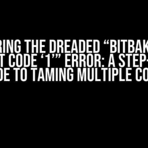 Conquering the Dreaded “Bitbake failed with exit code ‘1’” Error: A Step-by-Step Guide to Taming Multiple Cores